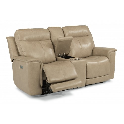 Miller Power Reclining Loveseat with Console & Power Headrests