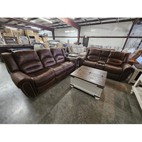 Floor Model Flexsteel Sofa/Loveseat W/Console