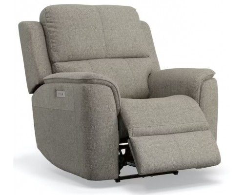 Henry Fabric Power Recliner with Power Headrest and Lumbar