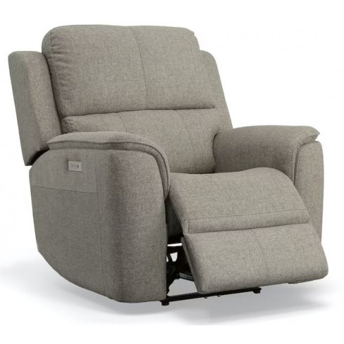 Henry Fabric Power Recliner with Power Headrest and Lumbar