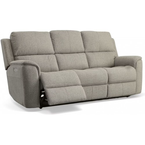 Henry Power Fabric Reclining Sofa with Power Headrests and Lumbar
