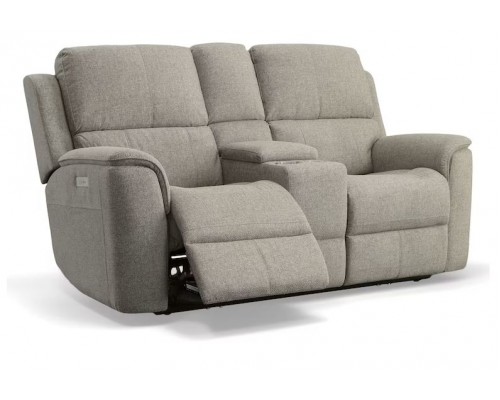 Henry Power Reclining Loveseat with Console and Power Headrests and Lumbar