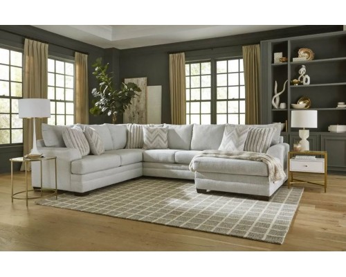 Pippa 3-Piece Light Gray Sectional