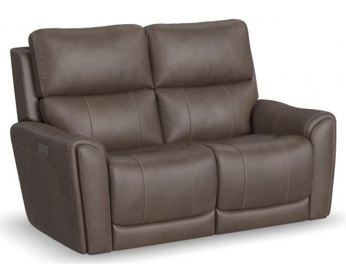 Carter Power Reclining Loveseat with Power Headrests and Lumbar