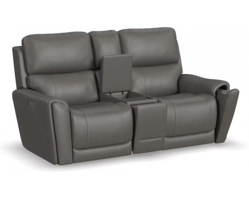 Carter Power Reclining Loveseat with Console and Power Headrests and Lumbar