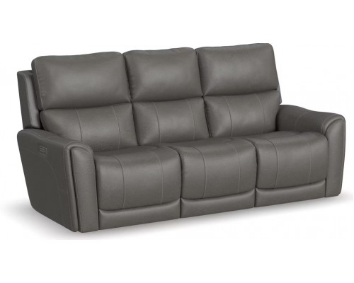 Carter Power Reclining Sofa with Console and Power Headrests and Lumbar