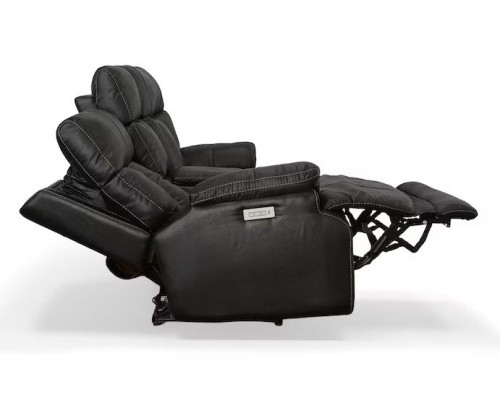 Clive Power Reclining Loveseat with Console and Power Headrests and Lumbar