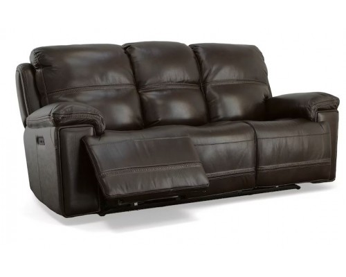  Fenwick Leather Power Reclining Sofa with Power Headrests