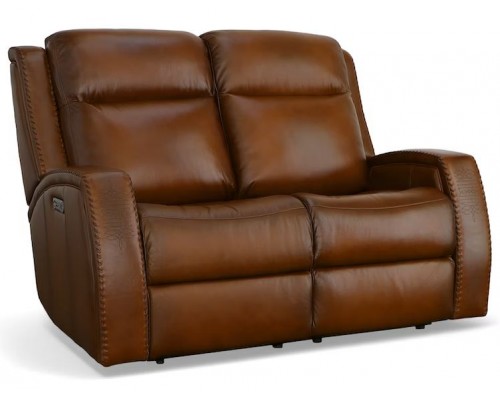 Mustang Power Reclining Loveseat with Power Headrests