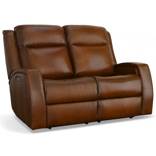 Mustang Power Reclining Loveseat with Power Headrests