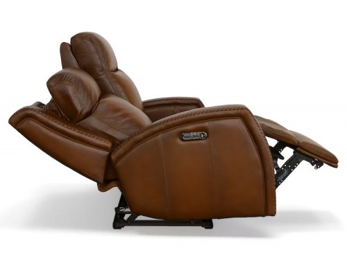 Mustang Power Reclining Loveseat with Power Headrests