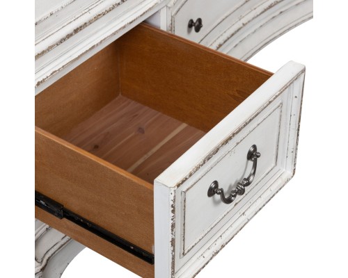 MAGNOLIA MANOR 9 DRAWER DRESSER & MIRROR