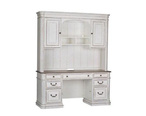 Magnolia Manor Credenza & Hutch