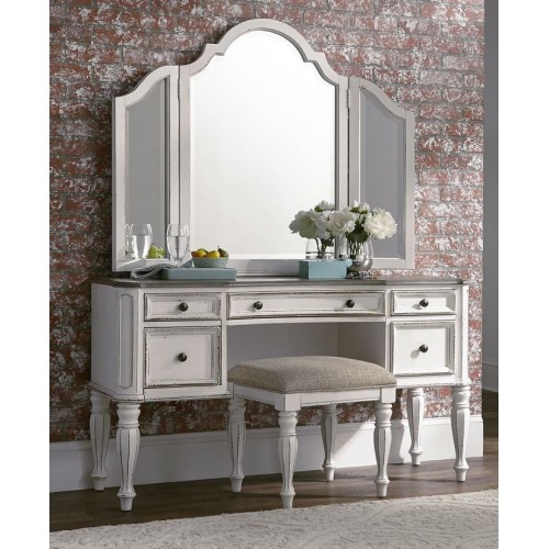 Magnolia Manor Vanity Desk & Mirror