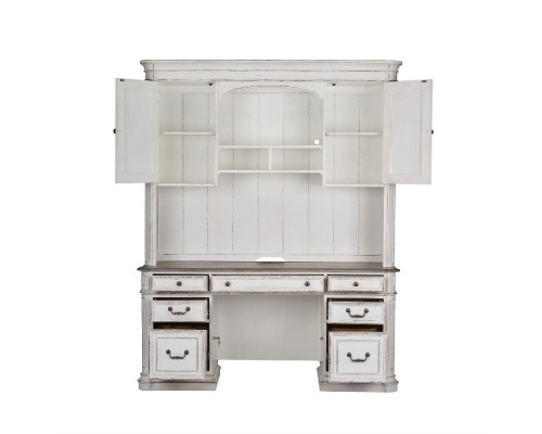 Magnolia Manor Credenza & Hutch