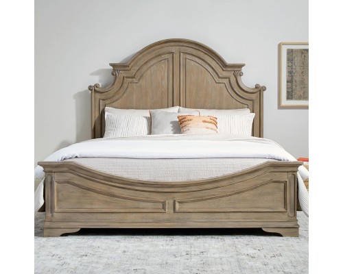 Magnolia Manor Bisque Queen Panel Bed