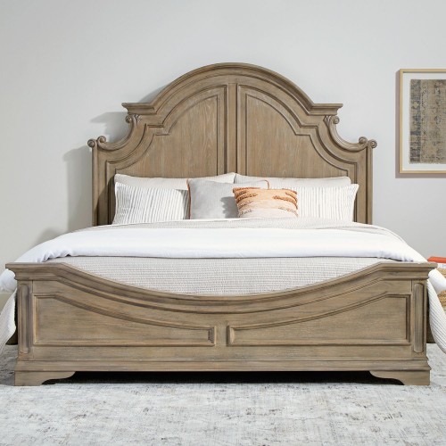 Magnolia Manor Bisque Queen Panel Bed
