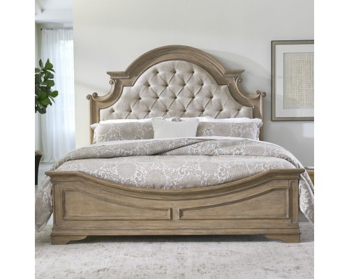 Magnolia Manor Bisque Queen Upholstered Bed