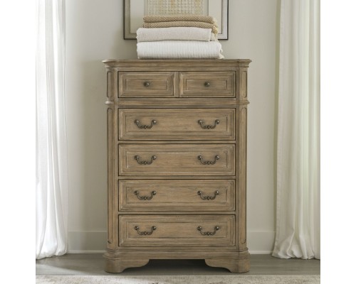 Magnolia Manor Bisque 5 Drawer Chest