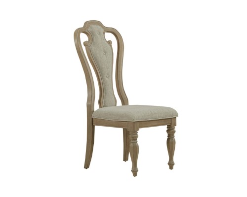 Magnolia Manor Bisque 5 Piece Pedestal Table Set