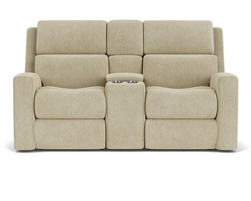 Score Power Reclining Loveseat with Console and Power Headrests and Lumbar