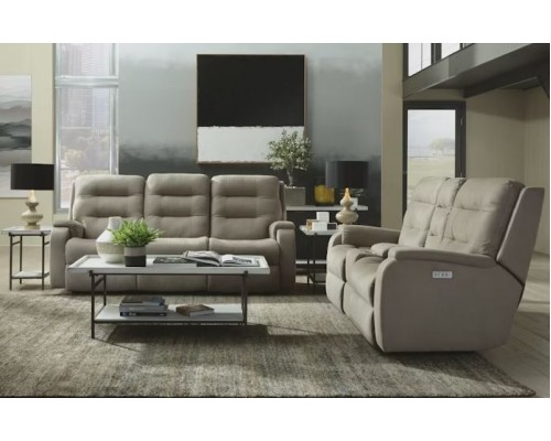 Arlo Power Reclining Loveseat with Power Headrests and Lumbar