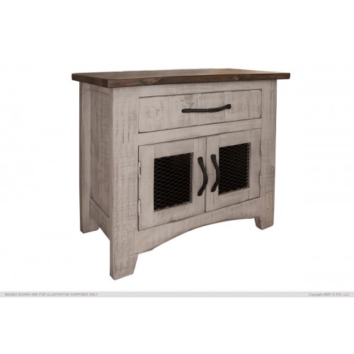 Pueblo Gray Night Stand