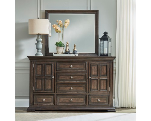 Big Valley White Dresser & Mirror