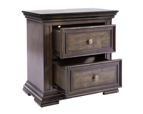 Big Valley 2 Drawer Nightstand w/ Charging Station