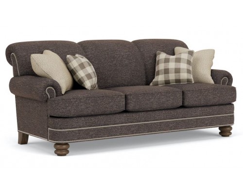 Bay Bridge Fabric Sofa With Nailhead Trim