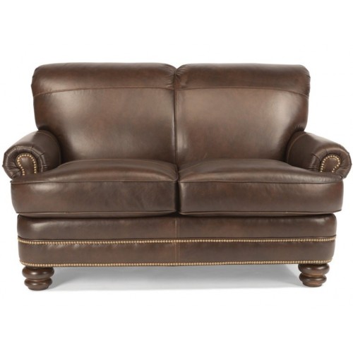  Bay Bridge Leather Loveseat