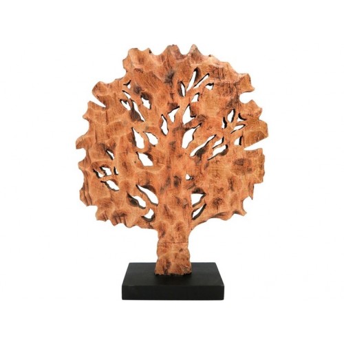 Rustic Wooden Tree Sculpture