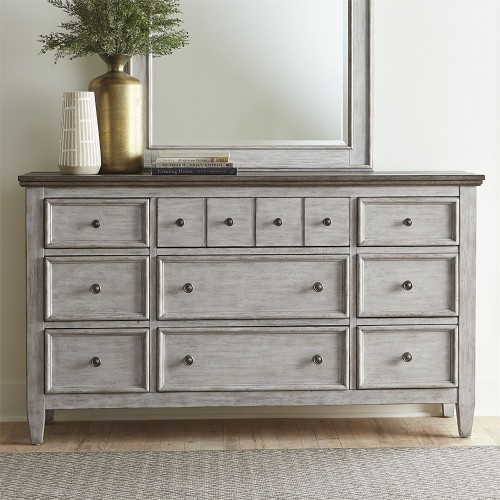 Heartland 9 Drawer Dresser AND MIRROR