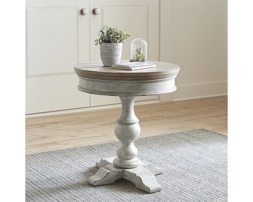Heartland Round Pedestal Chair Side Table
