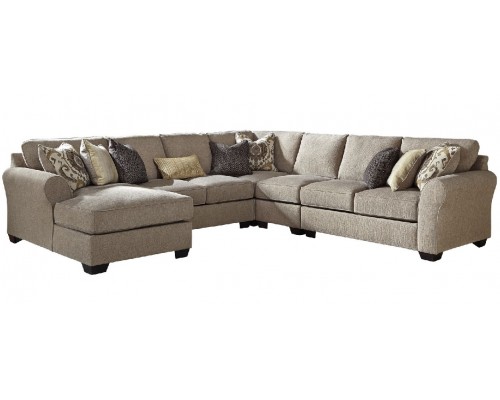Pantomine Driftwood 5pc Sectional With Chaise