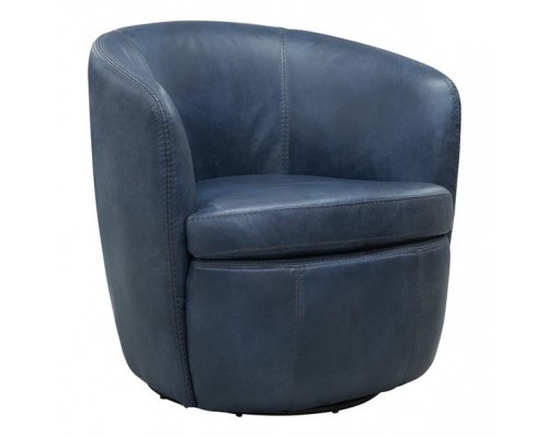 BAROLO Navy Swivel Club Chair