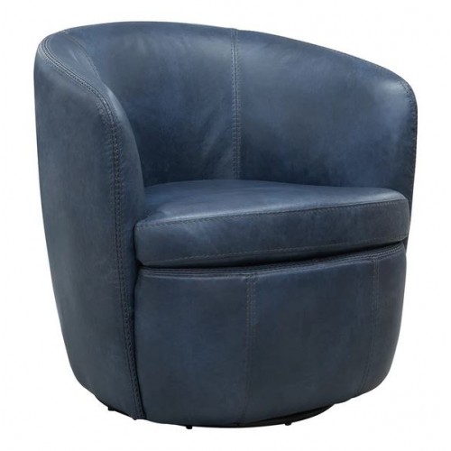 BAROLO Navy Swivel Club Chair