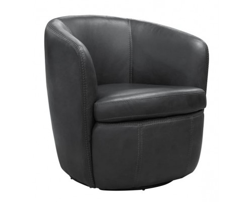 BAROLO Vintage Slate Swivel Club Chair