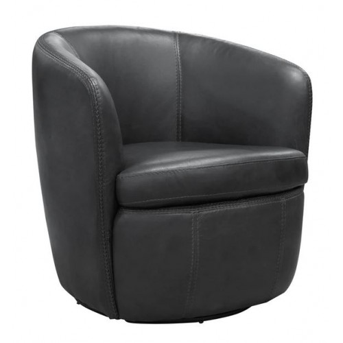 BAROLO Vintage Slate Swivel Club Chair