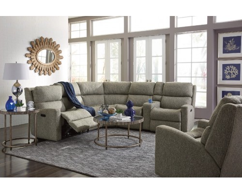  Catalina Fabric Power Reclining Sectional with Power Headrests