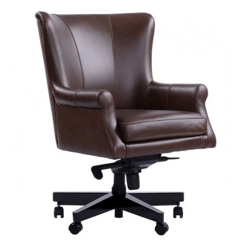 Verona BrownLeather Desk Chair