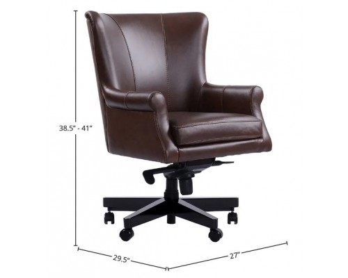 Verona BrownLeather Desk Chair