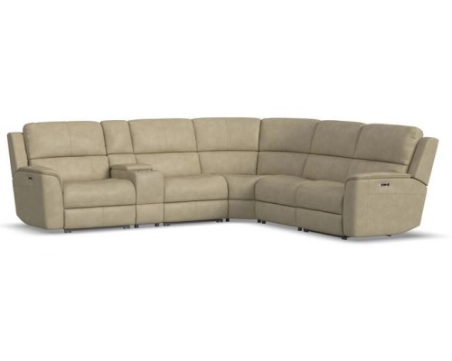 Henry Power Reclining Sectional with Power Headrests and Lumbar 2