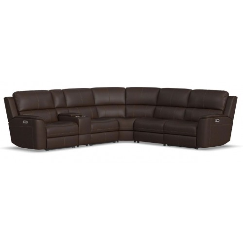 Henry Power Reclining Sectional with Power Headrests and Lumbar 3