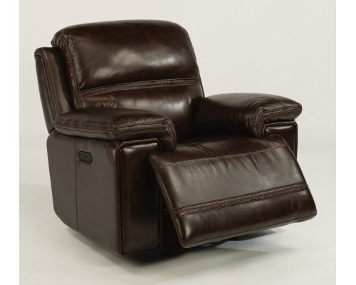  Fenwick Leather Power Gliding Recliner with Power Headrest