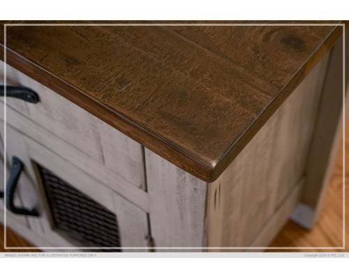 Pueblo Gray Dresser & Mirror