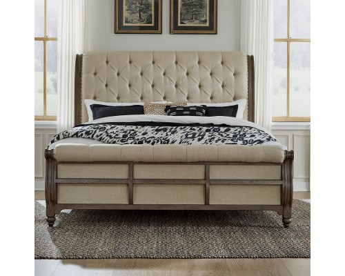 Americana Farmhouse Sleigh Bed