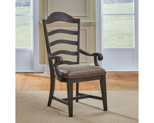 Paradise Valley Upholstered Ladder Back Arm Chair