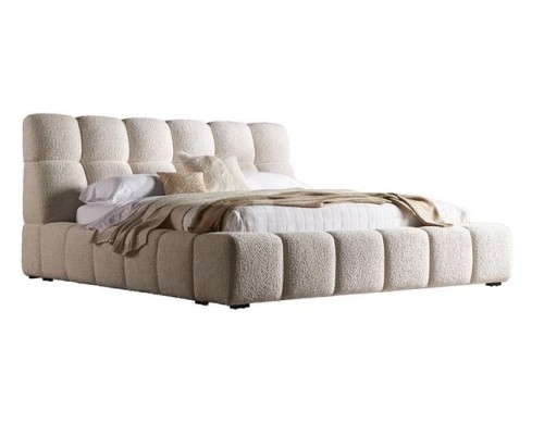 ESCAPE King Upholstered Bed - Fluffy River Rock