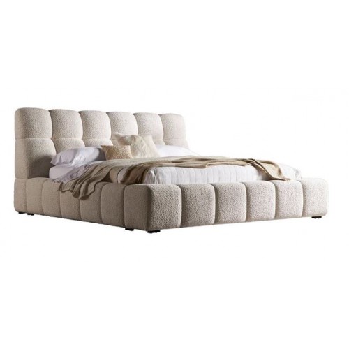 ESCAPE King Upholstered Bed - Fluffy River Rock